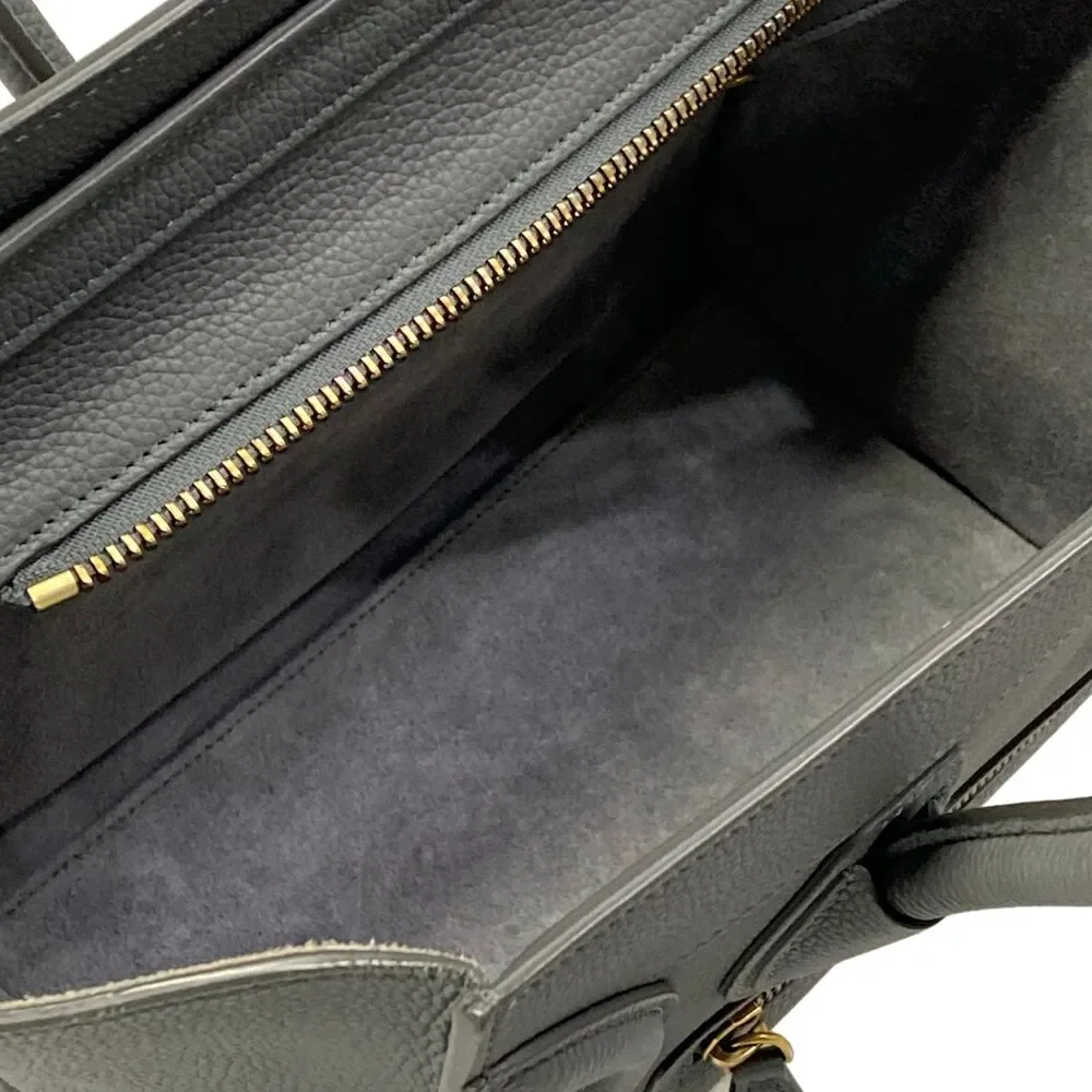 Celine Luggage Micro Shopper Handbag